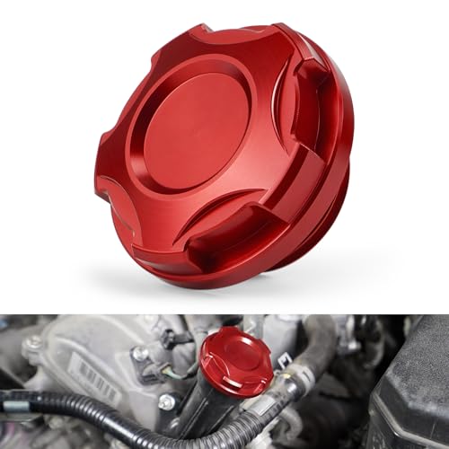 Bevinsee Ölfilterkappe Compatible with 4Runner 2012-2024, FJ Cruiser Tundra 2012-2014, 12180-31020, Aluminiumrot
