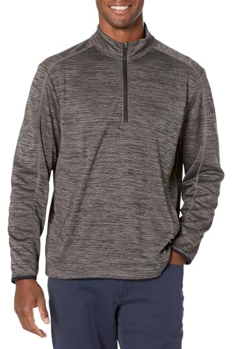 Image of PGA TOUR Men's Textured Fleece 1 /4 Zip Jacket Base Layer