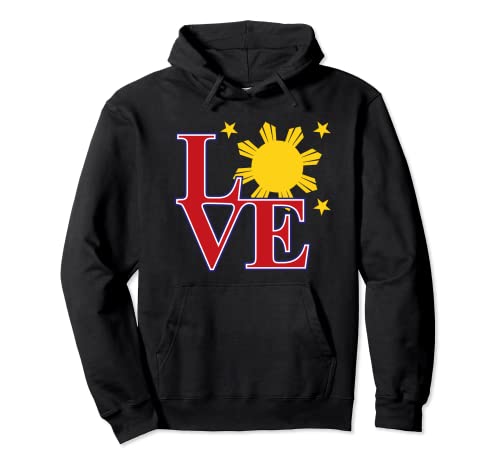 Love Best I Love Filipinas Orgullo filipino Colores Regalo Sudadera con Capucha