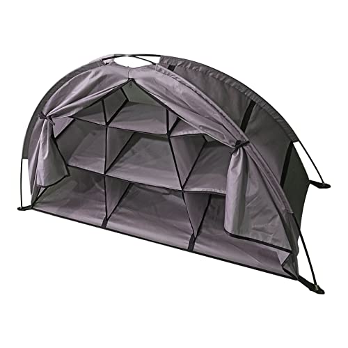 CHICIRIS Organizador de zapatos de camping con forma de tienda de campaña, plegable, gran capacidad, 9 estantes, armario de almacenamiento para camping (plegable)