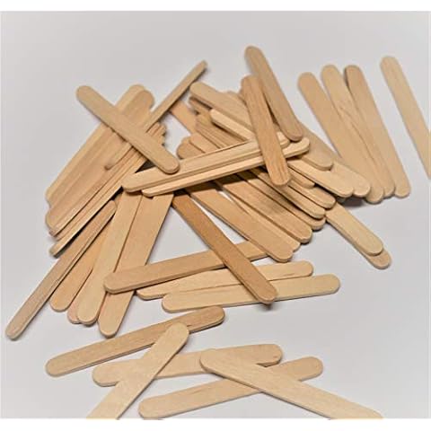 200 Extra Mini Small Natural Lolly Craft Sticks, These are Smaller Version of The Normal ICE Cream Lolly Sticks Cover
