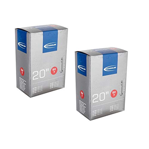 Schwalbe SV7 Bicycle Inner Tubes - 20 x 1.5-2.50, Presta Valve (2 Pack)