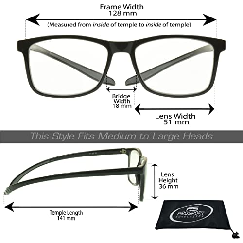 Image of proSPORT Multifocal Progressive 3 Magnifications in 1 Lens No Line Computer Gaming Reading Glasses for Men & Women