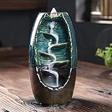 Ceramic Waterfall Backflow Incense Burner Fountain...