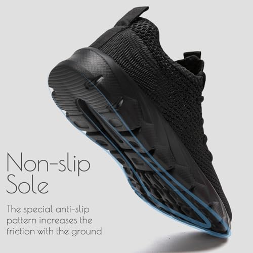 Oltyutc Mens Trainers Running Walking Mesh Slip On Shoes Lightweight Comfortable Badminton Gym Tennis Sneakers Athletic - Image 5