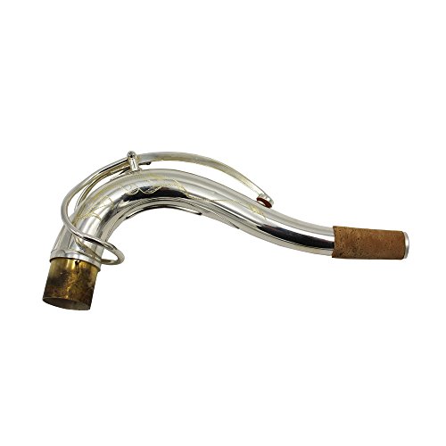 Eastern Music German copper body silver plated tenor saxophone neck SBA style tenon size 27.5mm/ 28.2mm (Tenon size 27.5mm)