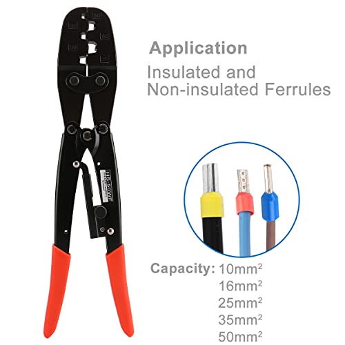Baomain Ratchet Terminal Crimper Crimping Tool HS50WF