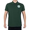 Celtic FC Official Football Gift Mens Single Crest Polo Shirt Green XXL #1