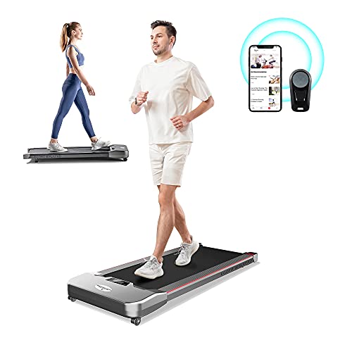 Image of Egofit Walker Pro /Plus Under Desk Walking Treadmill for Working from Home, Compact Walking-Only Treadmill with Fixed 5% Incline for Office Use, Quiet Operation, App & Remote Control