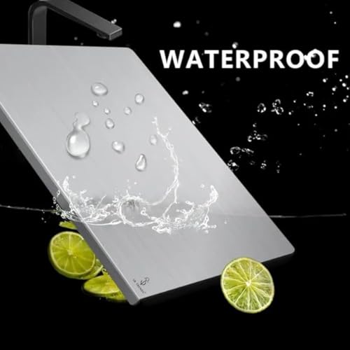 Image of Premium Stainless Steel Chopping Board | Steel Kitchen Counter top for Cutting, Vegetable Chopper, for Meat & Veggies Items, Chopping Board Steel pad (60 x 47 CM)