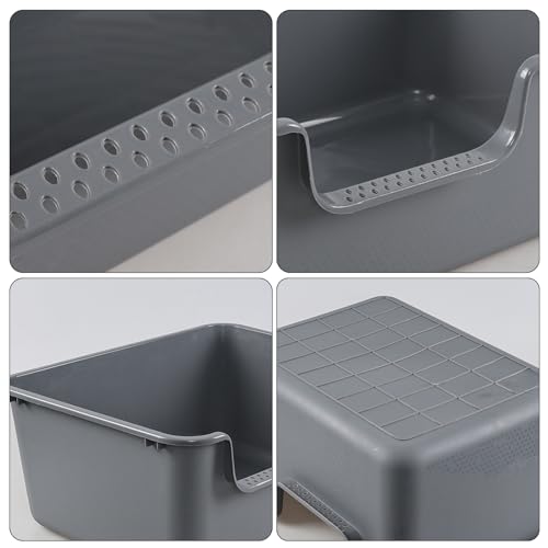 Arenero para gatos Kekow 4 piezas acabado gris miniatura 2