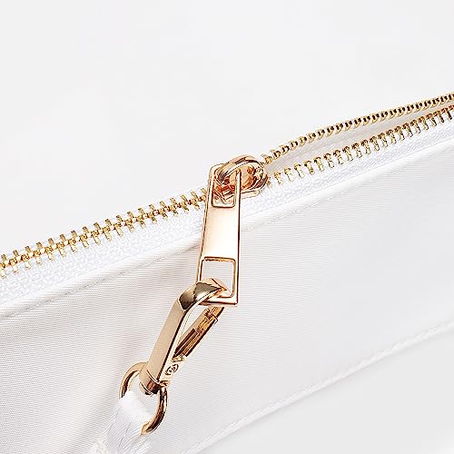 Image of LETGO Clear Makeup Bag Pouch for Travel with Zipper,Clear Cosmetic Bag for Women Waterproof Snacks Bag Stadium Purse Toiletry Bag Bogg Bag Accessories (0-White)