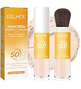 Sitovely Natural Sunscreen Setting Powder, SPF 50, Mineral Matte Finish Loose Face Powder, Transl...