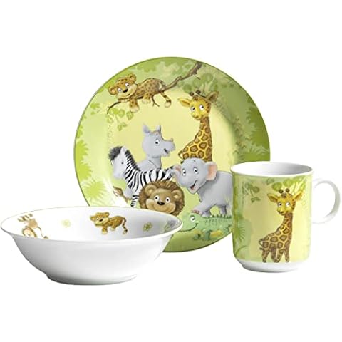 Ritzenhoff & Breker Jungle Animals 006940 Children's Dinnerware Set 3 Pieces Cover