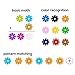 Building Block Toys, Snowflakes Diameter Bigger Interlocking Plastic Disc Set, A Creative and Educational Construction Toy - Best Toy for Boys and Girls 1.7 Inches (4.3 Centimeter)