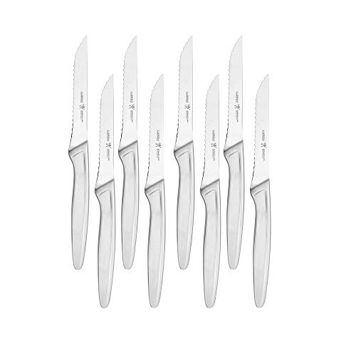 8-Piece HENCKELS Steak Knife Set, German Engineered and 100+ Years of Mastery, Silver