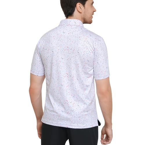 Polo de Golf para Hombre Manga Corta Secado Rápido Rendimiento Transpirable Cuello Rigido miniatura 4