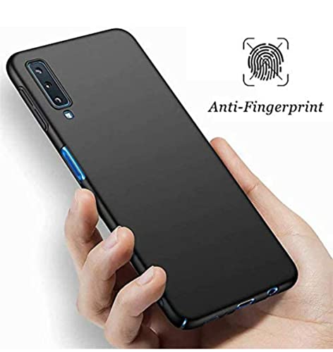 Image of Mobile Back Cover Case for Samsung Galaxy A7(2018) (Silicone Case|CameraProtection|Black SC1510)