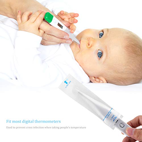 PRETYZOOM 100 Stks Digitale Thermometer Probe Omvat Orale Thermometer Omvat Veilige Verwijderbare Beschermer voor… - Image 3