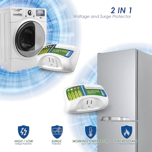 Refrigmatic Two Electronic Surge Protector Comboâ€¯â€¯forâ€¯Refrigerators andâ€¯Lavamaticâ€¯for Washing Machines