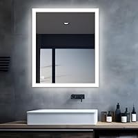 Miku Badkamerspiegel 80x60cm Badkamer spiegel Zonder Licht Rechthoekige Spiegel Zwart Metalen Frame muur spiegel Badkamer, Woonkamer, Wc 600x800mm
