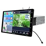 ドリームメーカー ディスプレイオーディオ 1DIN フルセグ 10.1インチ IPS ワイヤレス CarPlay Android Auto カープレイ アンドロイドオート カーナビ 地デジ テレビ Netflix YouTube Bluetooth インダッシュ GMS認証 技適取得済 DPLAY-101V