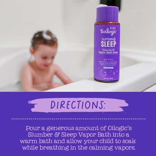 image for Oilogic Slumber & Sleep Essential Oil Vapor Bath Soak for Babies & Tod