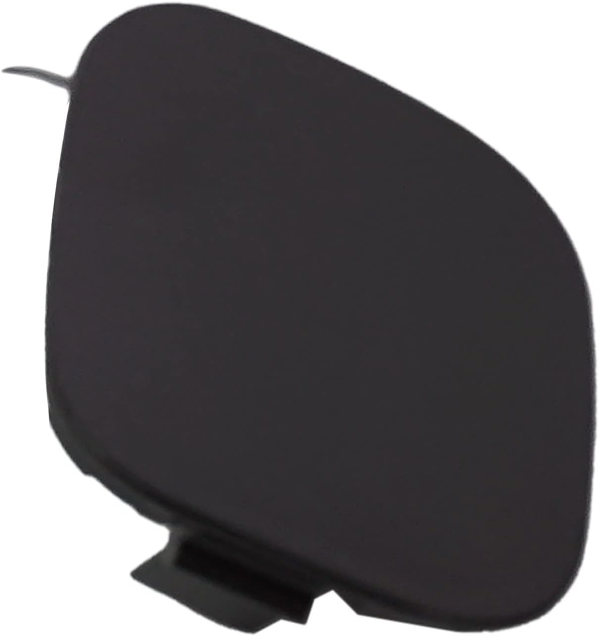 DAT AUTO PARTS Front Right Passenger Side Bumper Tow Hook Eye Hole Cover Bracket Insert Fits 2014-2016 Toyota Highlander SUV, Paintable Black Smooth Plastic, Replaces TO1029135, 521270E925
