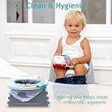 72 Pcs Disposable Potty Chair Liners with Absorbent Pads, Universal Potty Training Toilet Seat Toddler Outdoors Commode Liners - Image 5