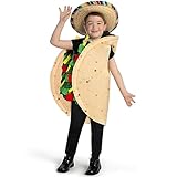 Spooktacular Creations Kids Taco Costume, Unisex One-Piece Costume for Boys, Girls Halloween Dress up, Role-Playing and Costume parties-STND