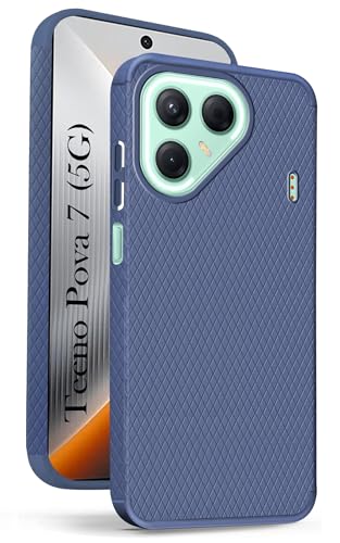 Image of Jkobi Back Cover Case for Tecno Pova 7 5G (Liquid Silicone | Side Grip | Camera Protection)