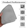 10PCS Suede Microfiber Cloths, 88 Suede Cloth Cleaning Rags, Double-Sided Cleaning Cloths for Car LCD Display, Screens, Glasses, Lenses, Mirrors, Windows, Delicate Surfaces (Gray)