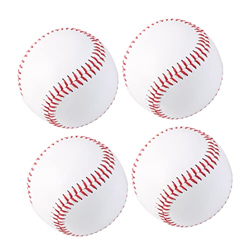 FOYTOKI 4 Pack No.9 Soft Practice Baseball Throwing Training Balls for Boys and Girls Adults Baseball Training Practice