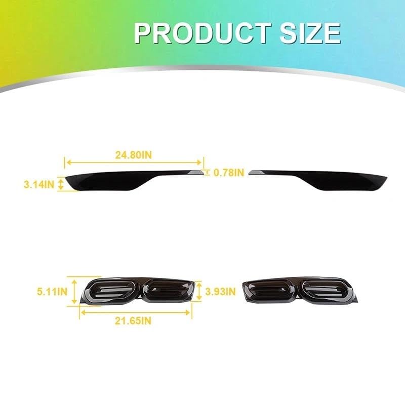 Boîtier feu arrière pour Chevy Camaro 2019-2024 cache de protection ABS