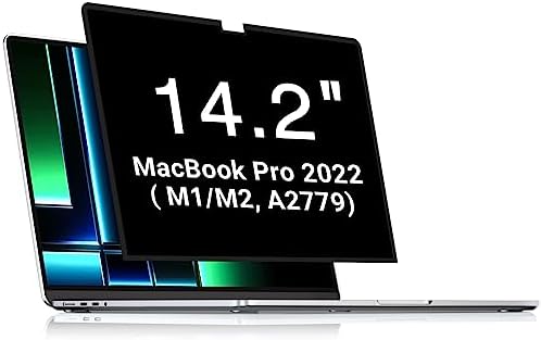 FILMEXT Privacy Screen Protector Macbook Pro 14 inch 2023 M2 (A2779)/2021 M1 (A2442), Removable MacBook pro 14 Privacy Screen Filter Anti-Spy/Anti-Glare/Bubble Free/Easy On/Off