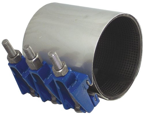 Smith-Blair Stainless Steel 304 Repair Clamp, Full Circle, Carbon Steel Bolt, 5 Bolts, 12-1/2" Length, 8" Pipe Size
