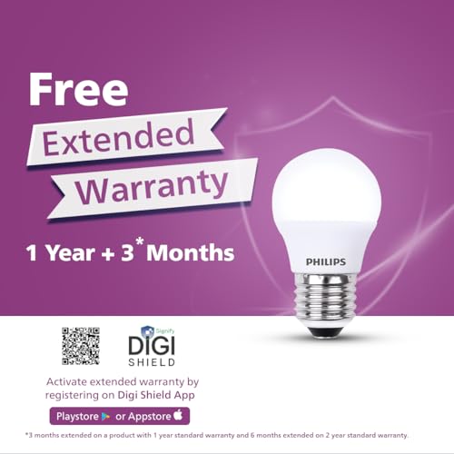 Image of PHILIPS 2.8W LED Frosted Candle Bulb | Cool White 6500K | E27 Base | Energy Efficient Decorative LED Light | Long Life & Instant Brightness | Pack of 10