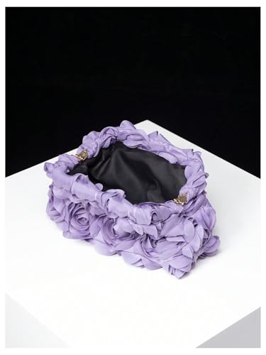 Image of Verdusa Women's 3D Flower Clutch Evening Bag Floral Purses Party Prom Handbags