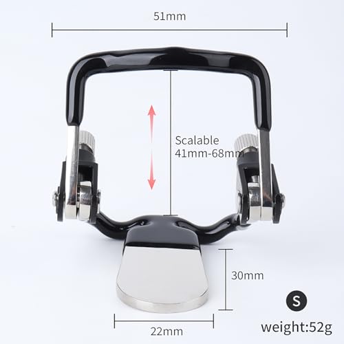 LZYLWC BDSM Knebel für Bondage aus Edelstahl Verstellbar mit Zungenplatte Mundknebel Sexspielzeug für Paare Extrem Sex Gag Ball für Frauen Männer BDSMs Spielzeug Hart（S)