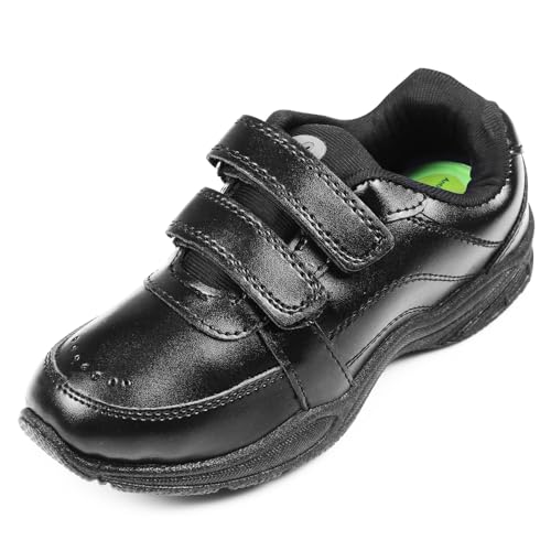 Image of DOCTOR EXTRA SOFT Unisex-Kids Black & White Shoes with Memory Foam Cushion & Anti-Bacterial Technology| Ideal for School,Formal,Casual,Uniform,Running| Comfort & Durable Boys & Girls New-D-3001