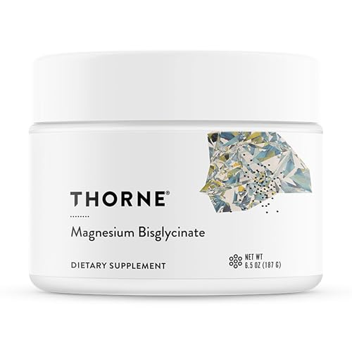 THORNE - Magnesium Bisglycinate - Powdered Magnesium Formula - Supports Restful Sleep, Muscle Relaxation, Heart Health & Metabolism* - NSF Certified for Sport - Gluten, Dairy & Soy-Free - 60 Servings