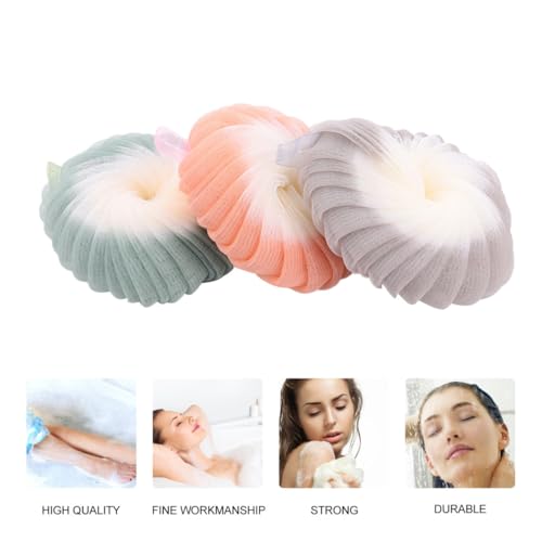Esponjas de malla para baño de polietileno pack de limpieza corporal ecológica 6