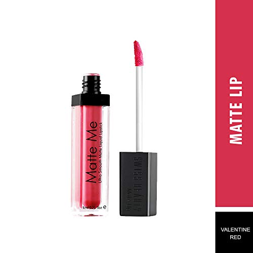 Image of Swiss Beauty Ultra Smooth Matte Lip Liquid Lipstick, Smooth Lip Color, Weightless Finish, Silky Matte Finish, Shade- Valentine Red, 6ml (Pack of 2)