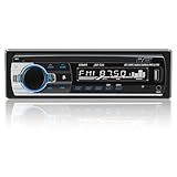 Auroky JSD-520 Car Stereo Audio Single Din Bluetooth Handsfree FM Radio Receiver USB Charging/MP3/AUX/TF, No CD Player
