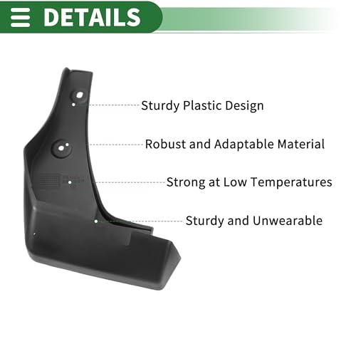 Image of Motoforti Mud Flaps Splash Guards Mud Guards for Honda Gienia 2016-2019 W /Mount Accessories
