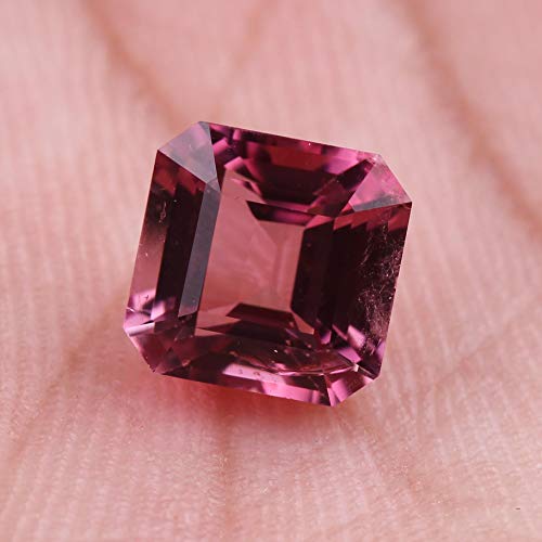 Tourmaline rose naturelle émeraude 2,05 CT taille parfaite - 7