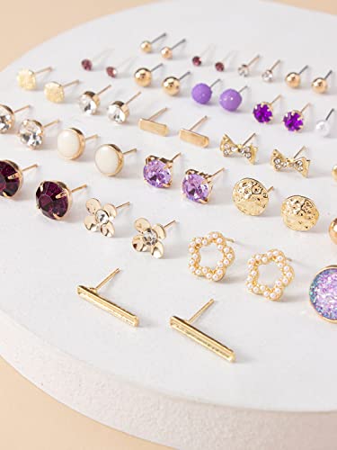 Image of Shining Diva Fashion 30 Pairs Combo Set Stylish Earrings for Women and Girls