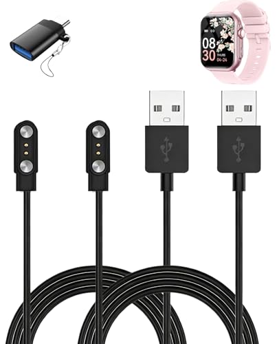 Cables para Banlvs G62 con adaptador USB-C para cargar el smartwatch en la oficina o casa