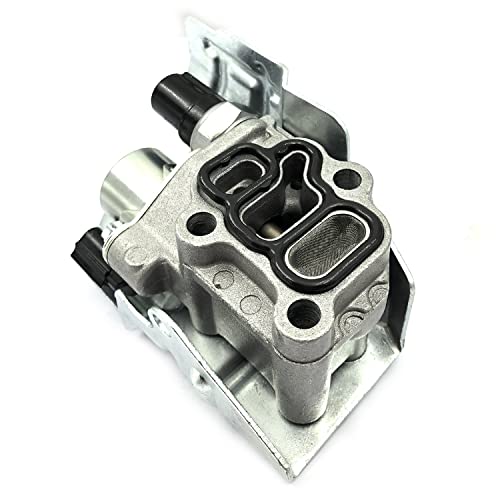 DEVMO 15810-RAA-A03 VTEC Solenoid Spool Valve Assembly with Oil Pressure Switch & Gasket Compatible with Hon-da Accord Element CR-V 2.4L Civic Acu-ra RSX 2.0L Part# 15810-RAA-A01 15810-PPA-A01