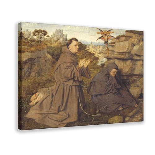 Toile Saint François Jan Van Eyck pour décoration murale salon et bureau